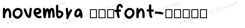 novembra 色日服font字体转换